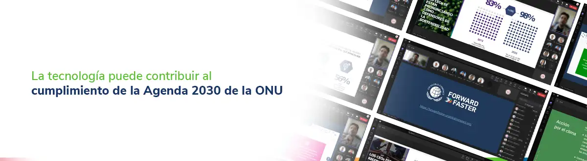 Pantallas de la presentación del Pacto Global Red Uruguay